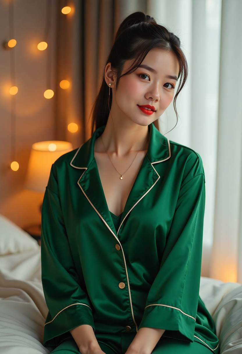 鹿群在森林中行走
